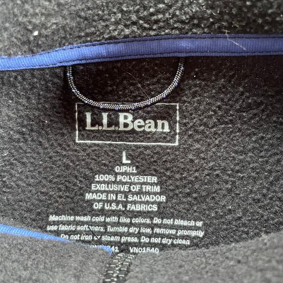 L.L. Bean Mountain Classic Full-Zip Fleece Vest in Gray - Size L - Picture 4 of 7